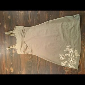 Lolë summer dress. Army green, stretchy.